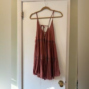 Free People Terracotta Boho Dress